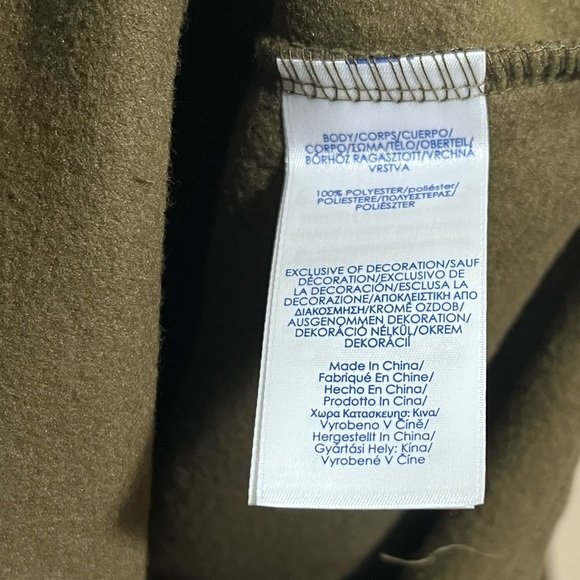 Chaps XL Dark Olive Pullover Men’s Quarter Zipper - Picture 5 of 5